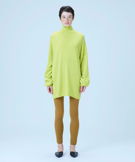 Turtleneck midi knit
