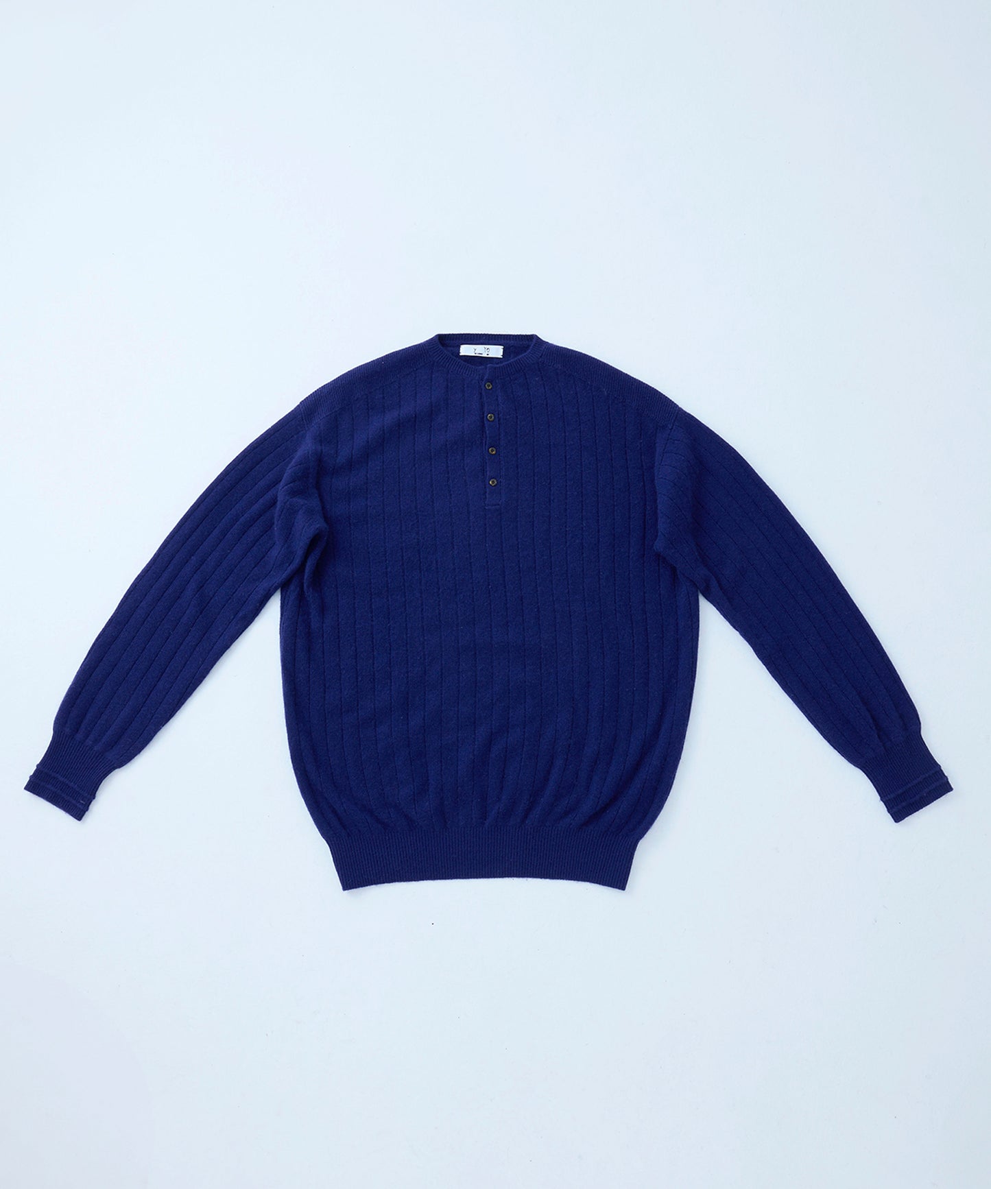 Henry neck army knit