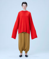 Bell sleeve big knit