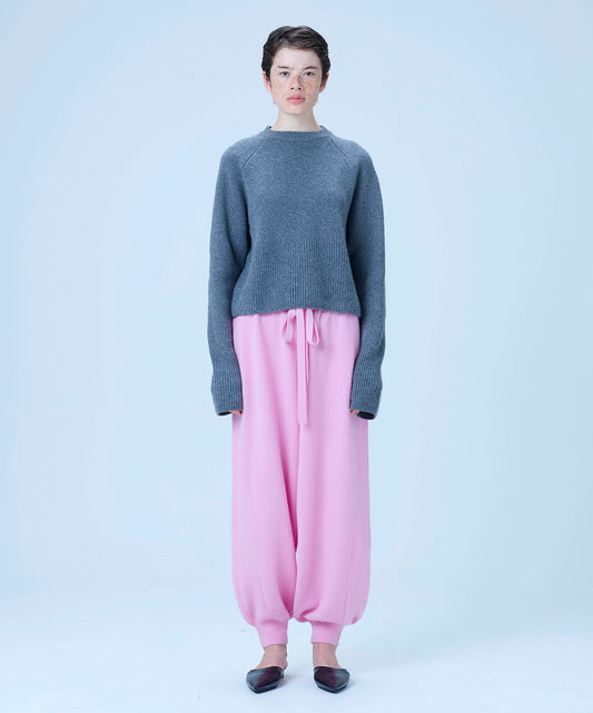 Wide rib short knit