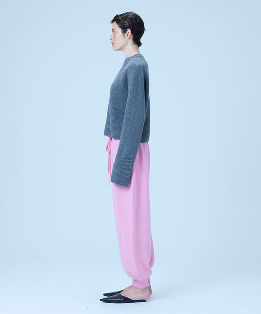 Wide rib short knit