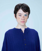 Henry neck army knit