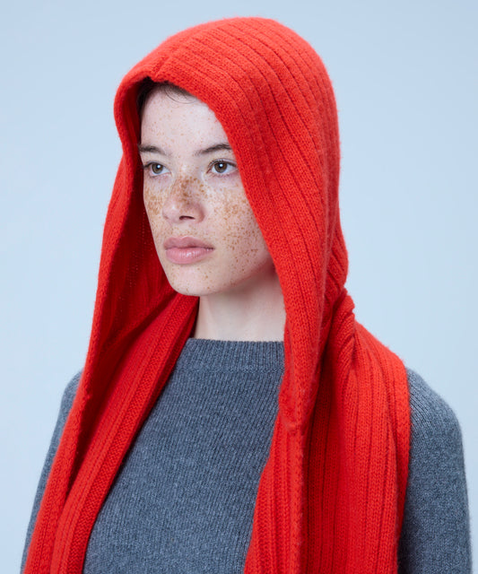 Hooded long muffler