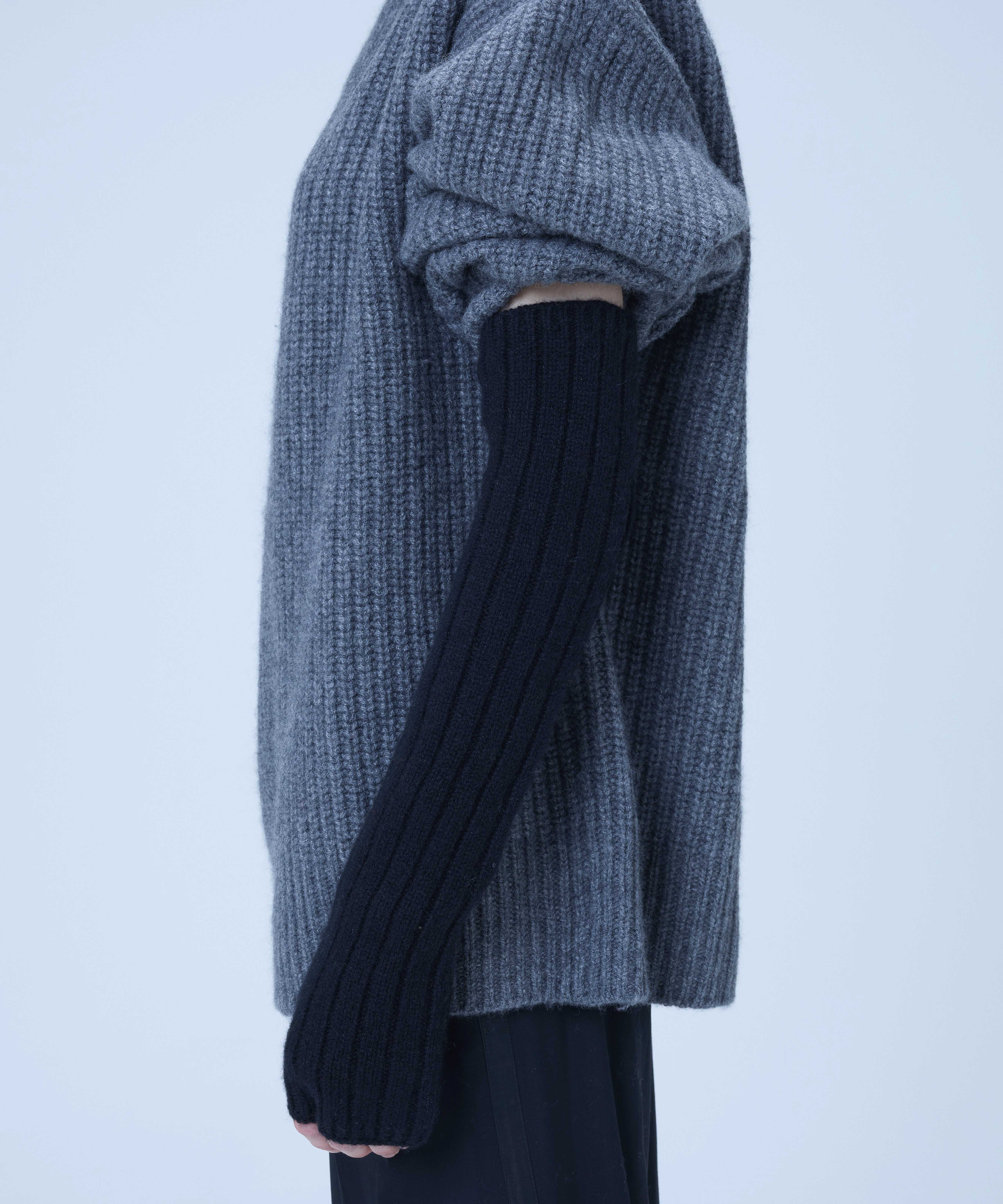 R&D.M.Co-☆今期新品未使用圧縮 KNIT ARM WARMERS BICOLOUR ARM WARMERS