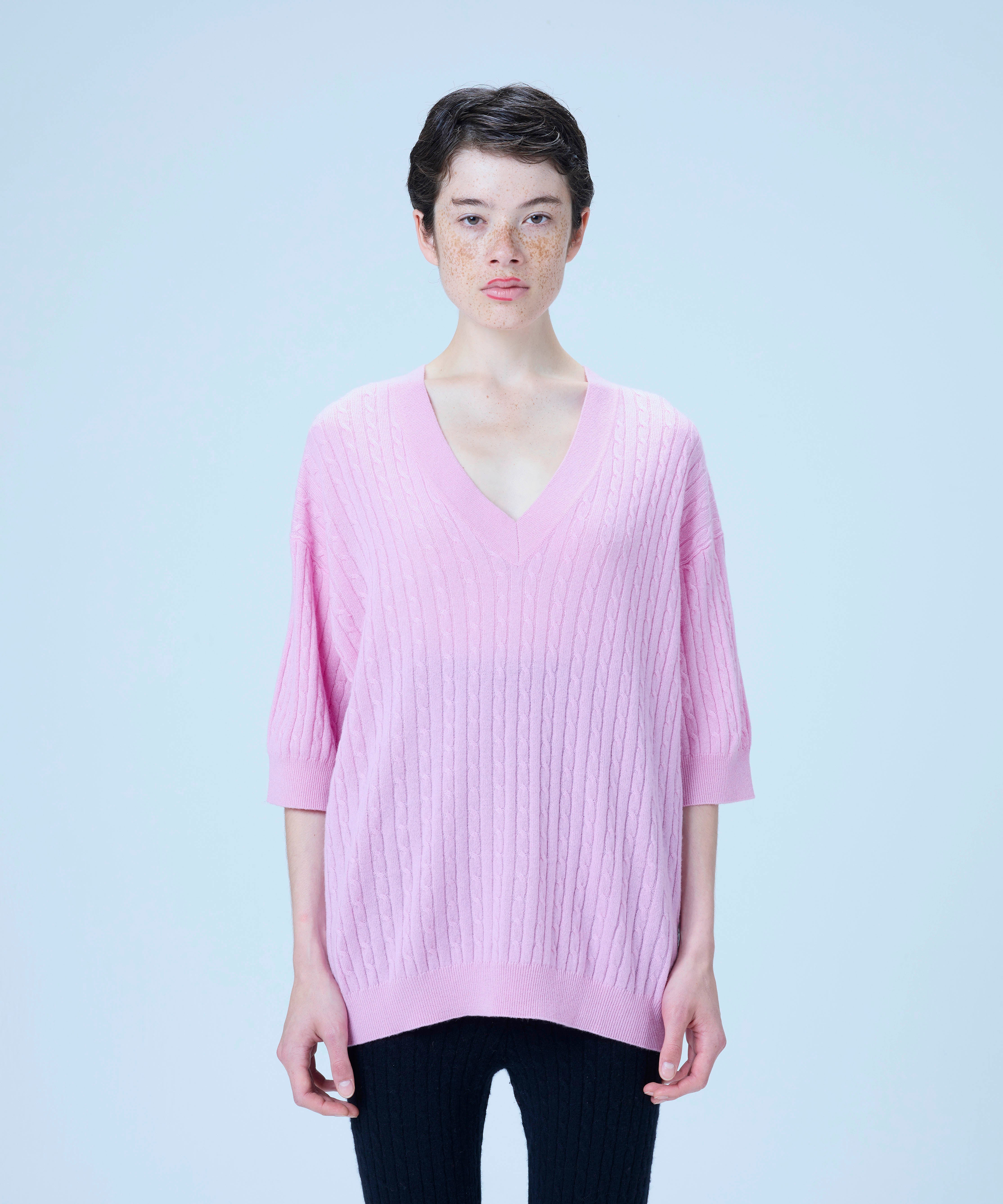 Cable half sleeve knit – y_yo