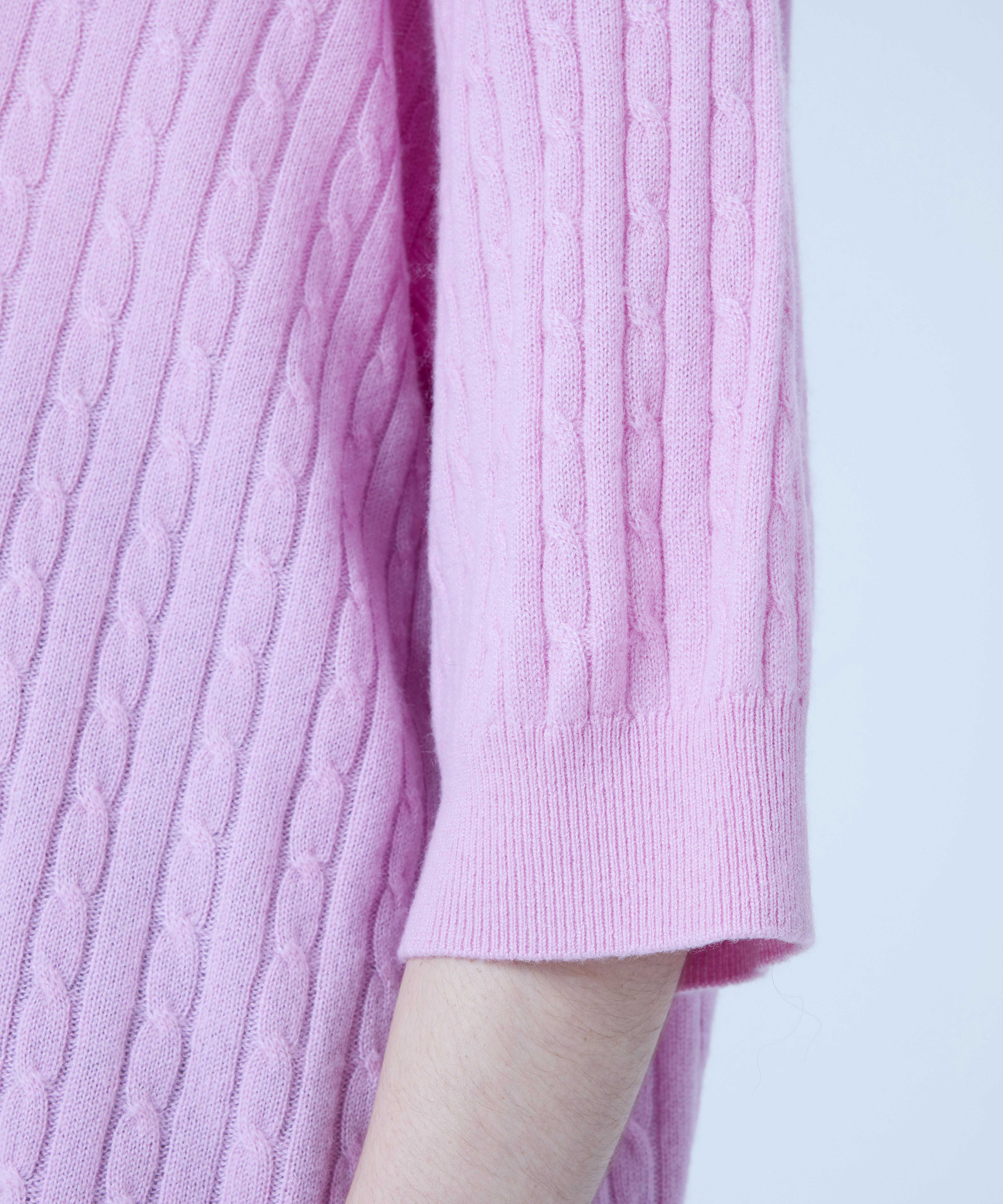 Riu Half sleeve shaggy knit ピンク 5%OFF】Shaggy Knit - Pink – FABOGNI