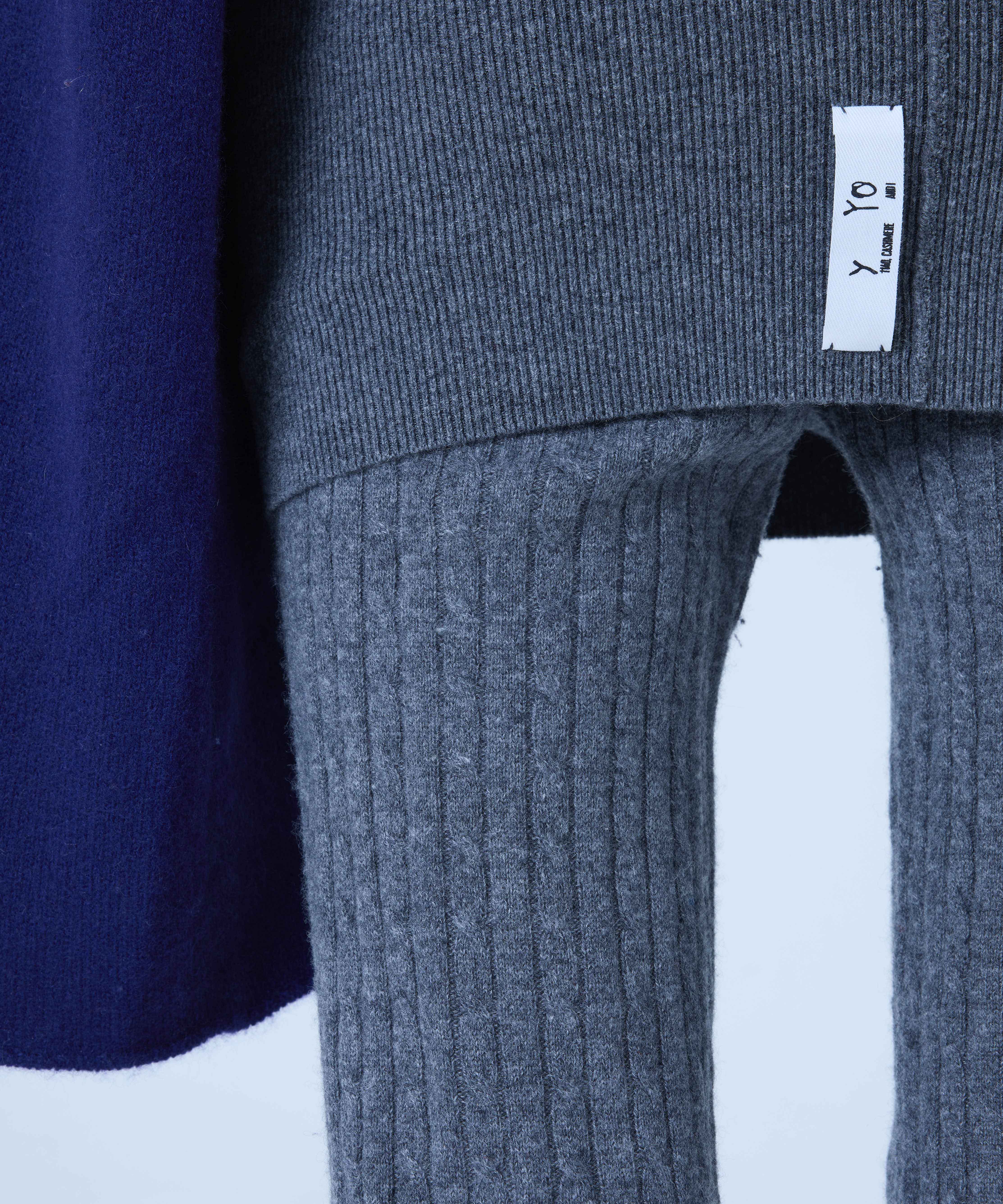 y-YO Cable long leggings グレー Cable long leggings – y_yo
